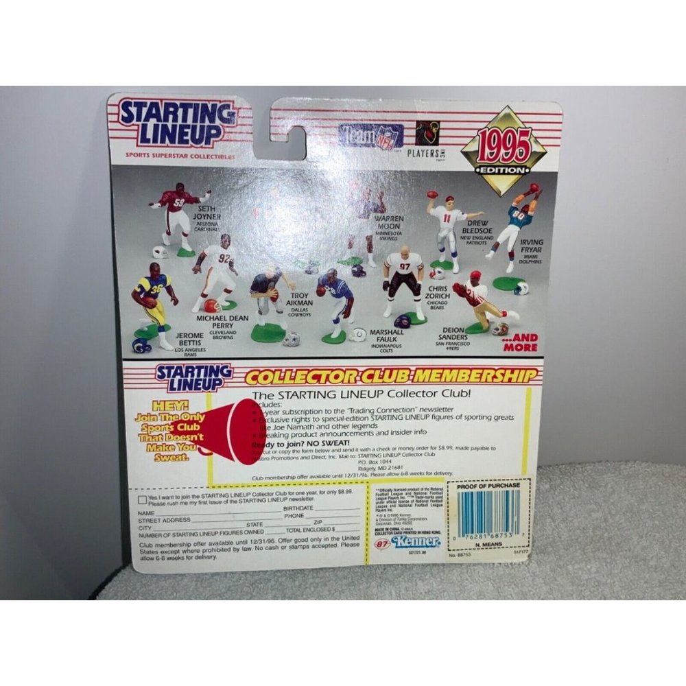 Starting Lineup Action Figure NATRONE MEANS San Diego Chargers NFL Kenner 1995 - Picture 4 of 5